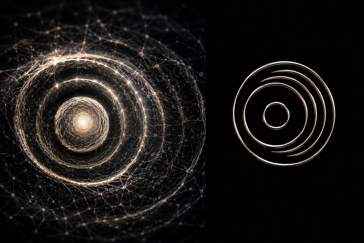 Biological communication translated into the RE:BLOCH Memory Ring monogram